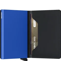 Matte Slimwallet - Geldbörse RFID 6.8 cm (black-blue)