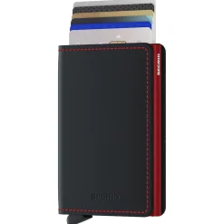 Matte Slimwallet - Geldbörse RFID 6.8 cm (black-red)