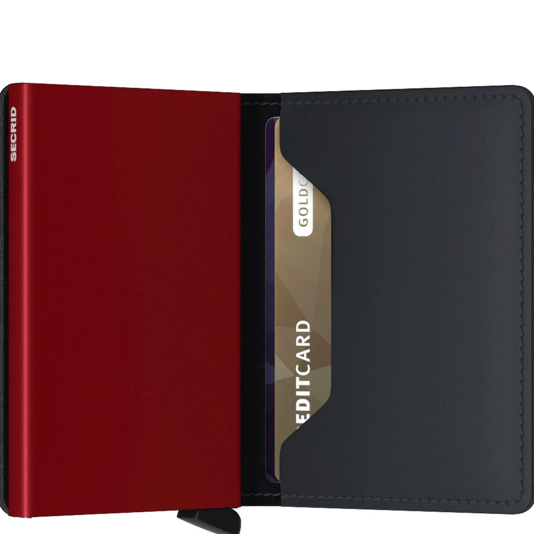 Matte Slimwallet - Geldbörse RFID 6.8 cm (black-red)