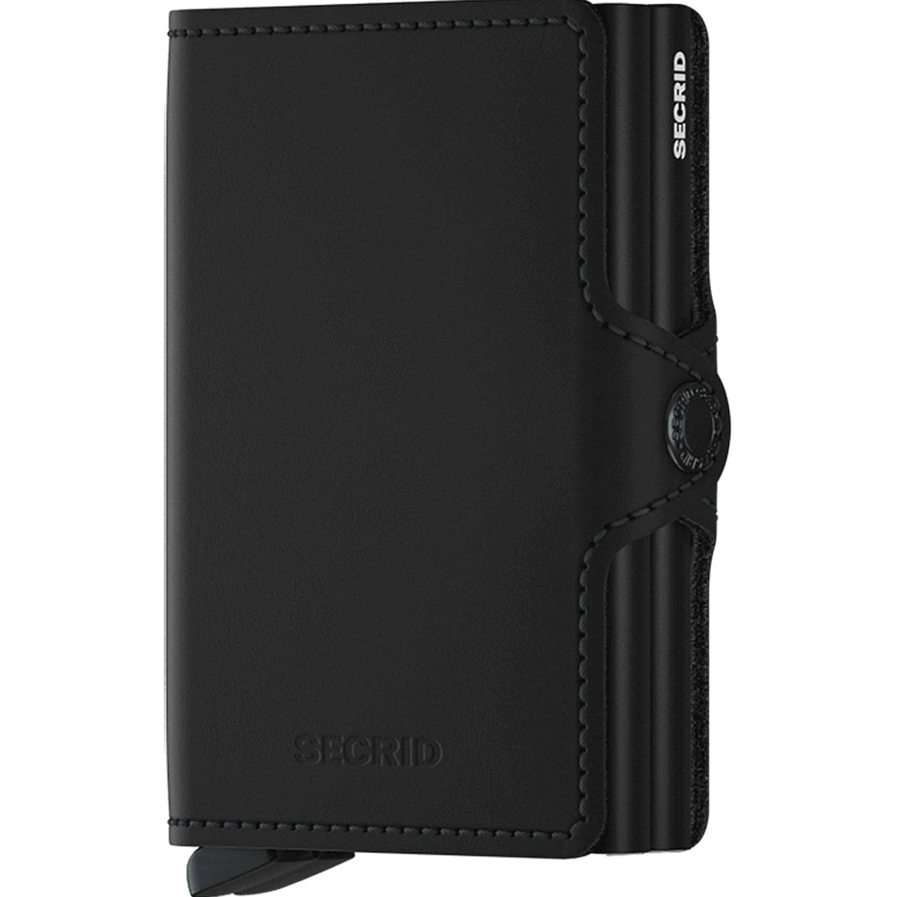 Matte Twinwallet - Geldbörse 12cc 7 cm RFID (black)
