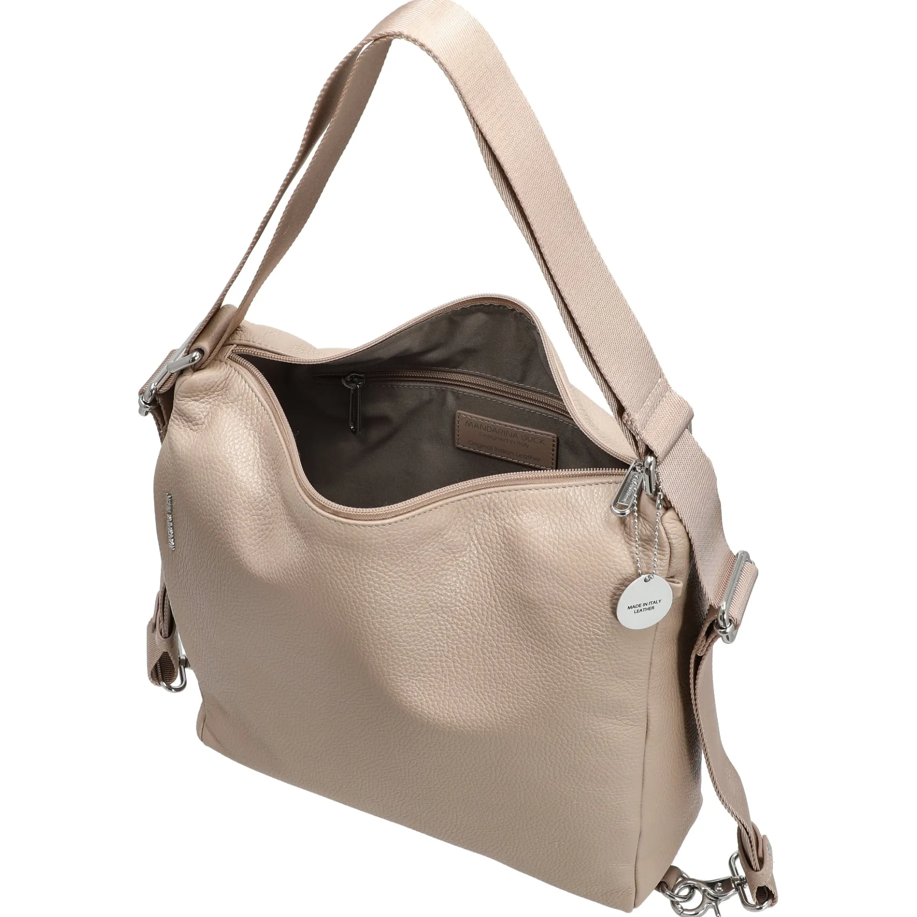 Mellow Leather - Schultertasche 36 cm (warm taupe)