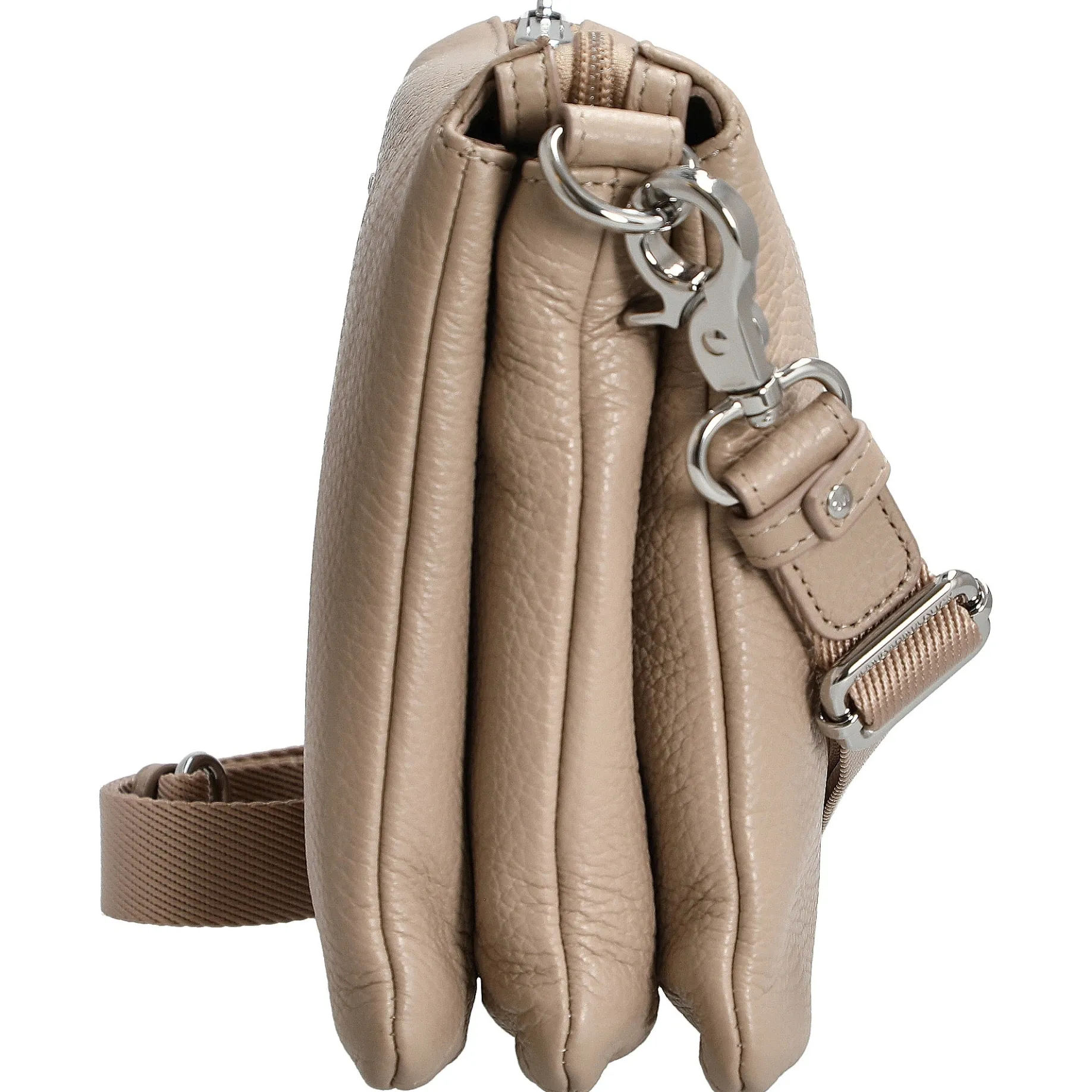 Mellow Leather - Umhängetasche 28 cm (warm taupe)