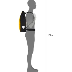 Messenger-Bag 39 - Rucksack 50 cm (sunyellow black)