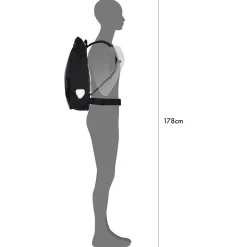 Messenger-Bag 39 - Rucksack 50 cm (black)