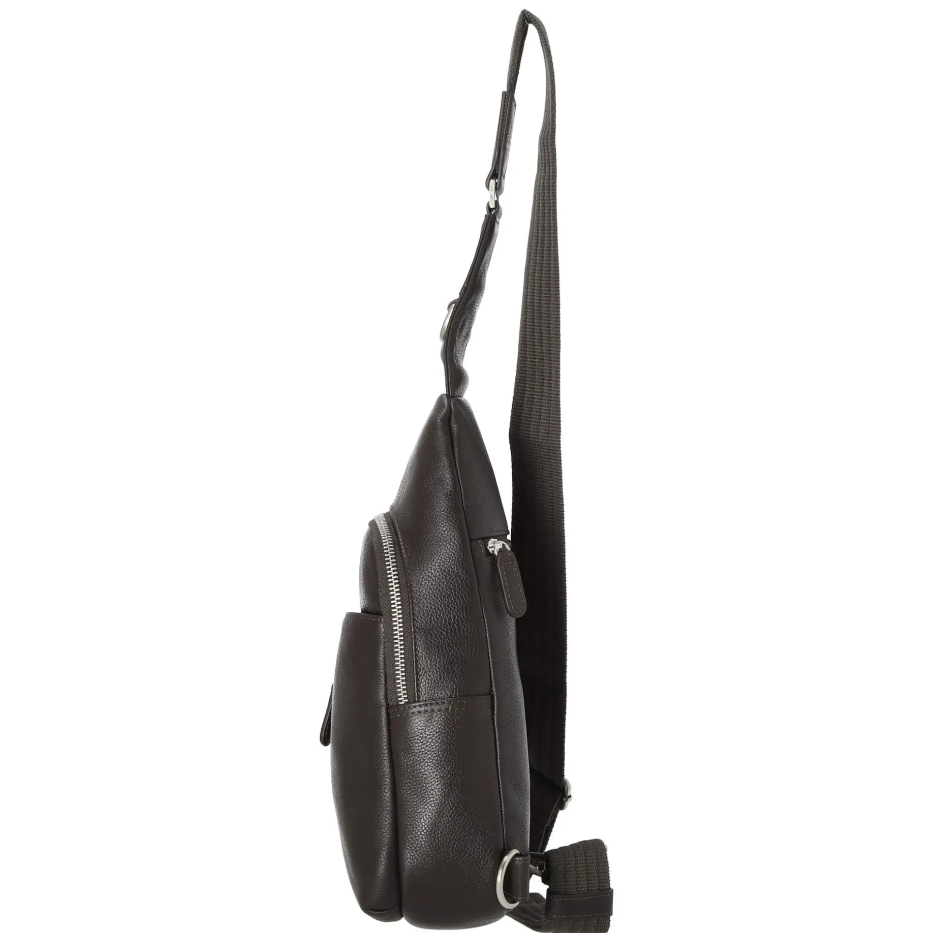 Milano - Umhängetasche 30 cm Rindsleder (cafe)