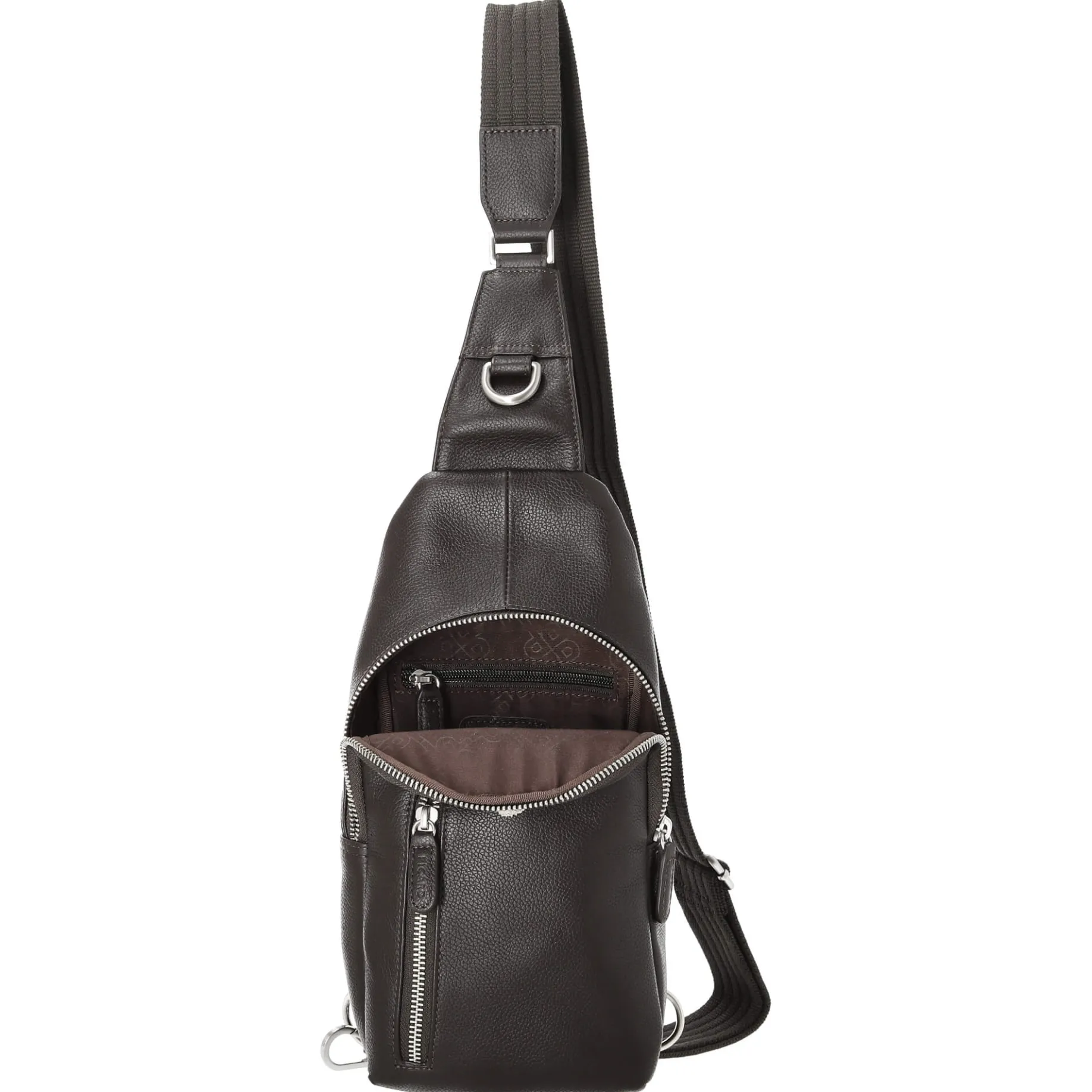 Milano - Umhängetasche 30 cm Rindsleder (cafe)