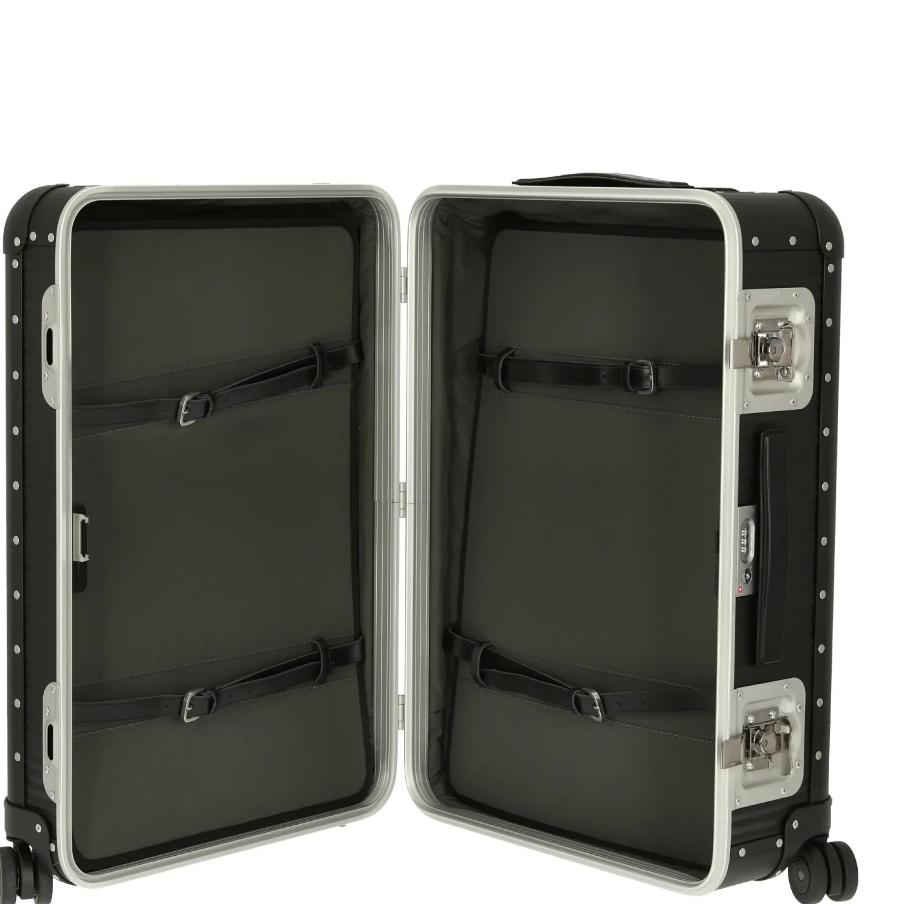 Milano Bank aluminum Spinner 68 - 4-Rollen-Trolley 66 cm (caviar black)