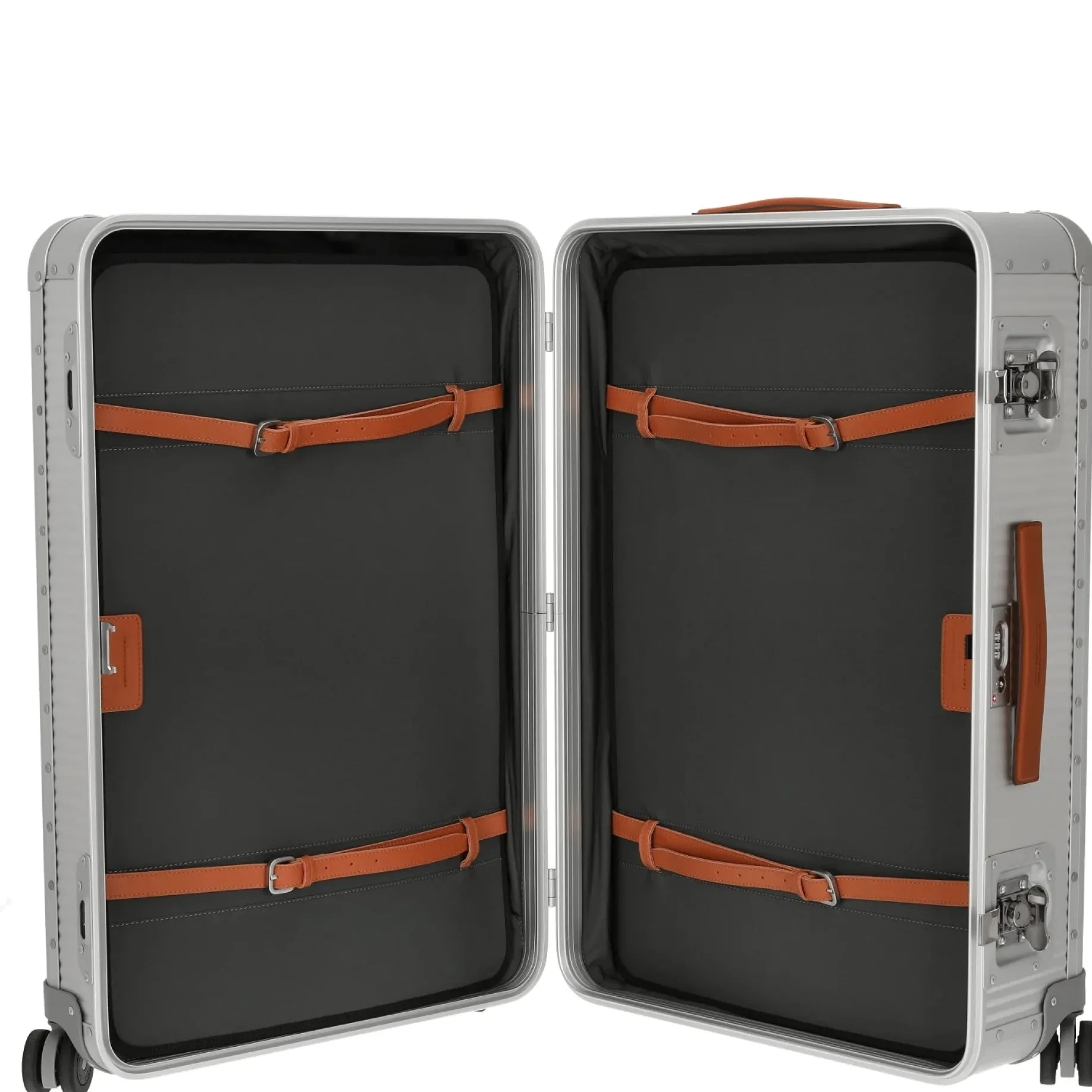 Milano Bank aluminum Spinner 76 - 4-Rollen-Trolley 75 cm (moonlight silver)