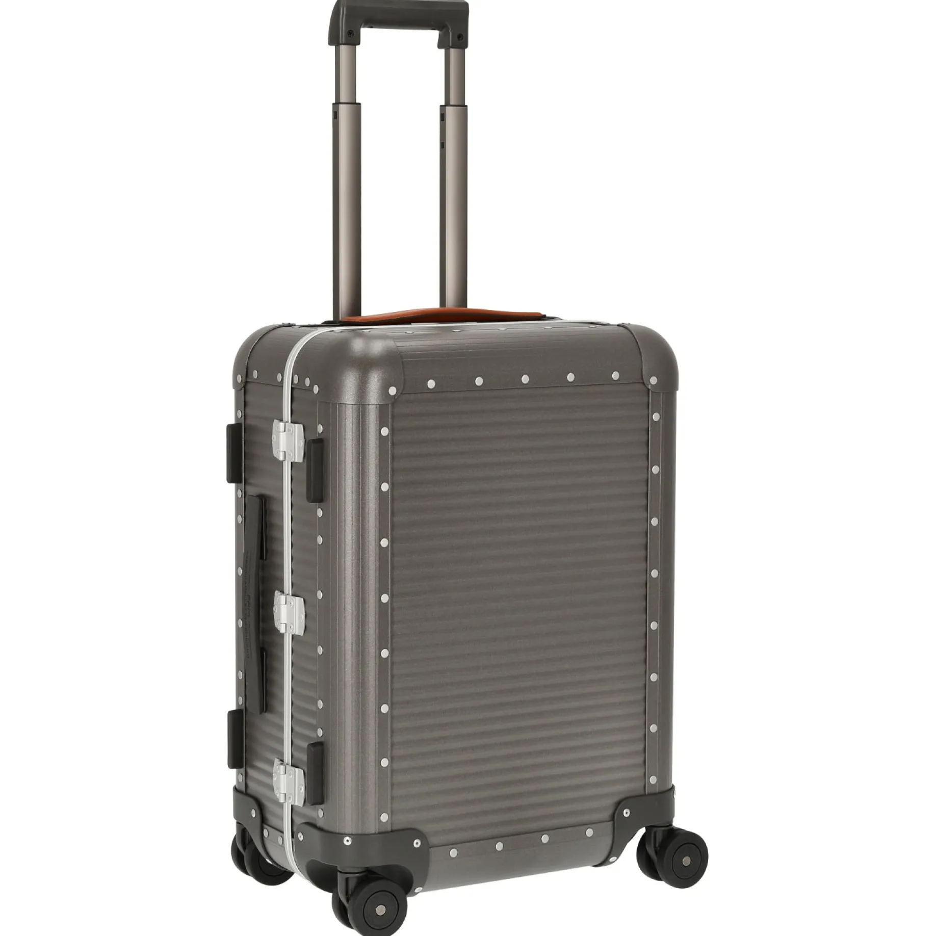 Milano Bank aluminum Spinner 55 M - 4-Rollen-Kabinentrolley 55/25 cm (steel grey)