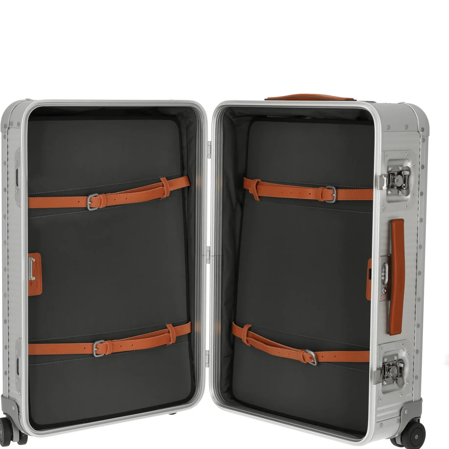 Milano Bank aluminum Spinner 68 - 4-Rollen-Trolley 66 cm (moonlight silver)