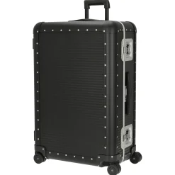 Milano Bank aluminum Spinner 76 - 4-Rollen-Trolley 75 cm (caviar black)