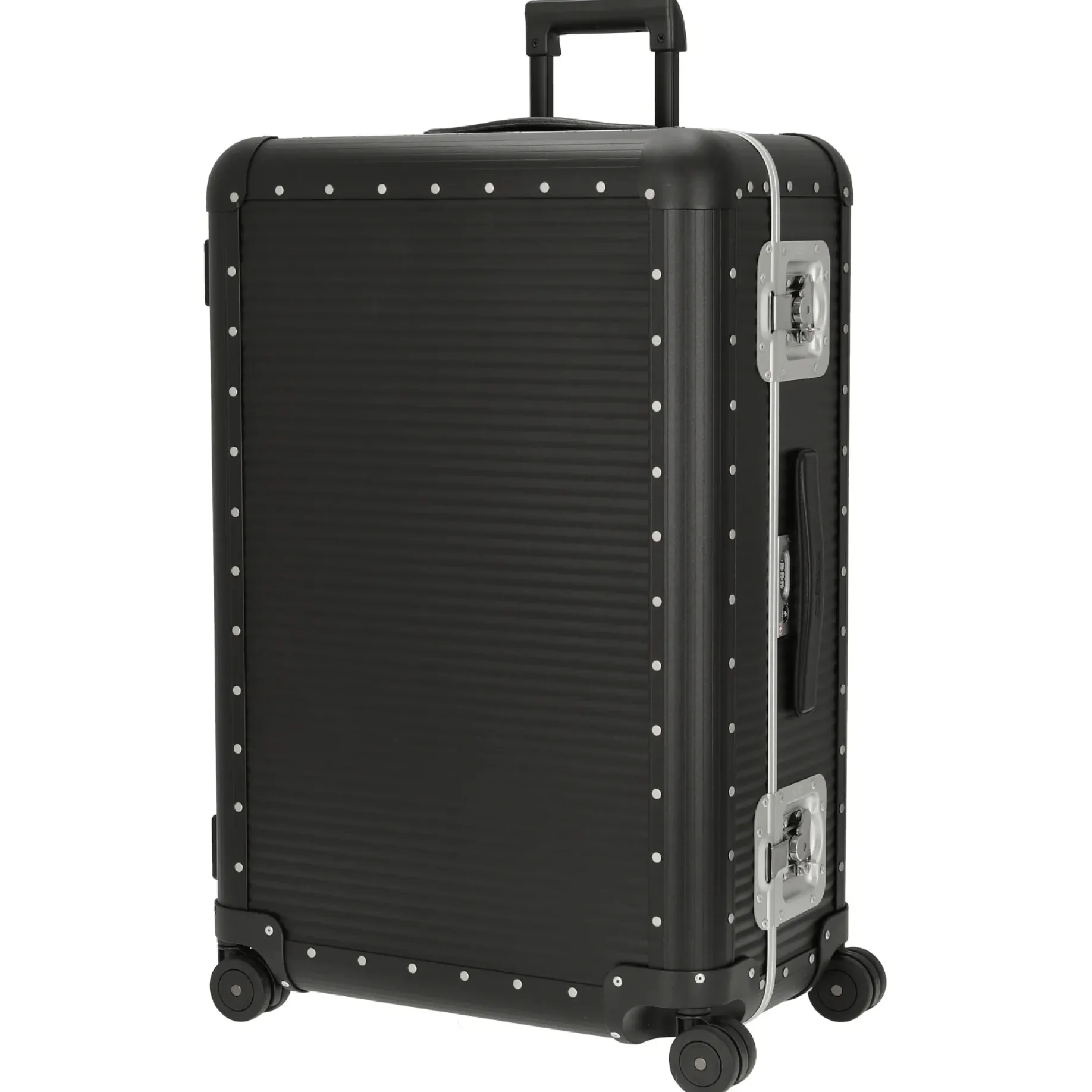 Milano Bank aluminum Spinner 76 - 4-Rollen-Trolley 75 cm (caviar black)