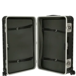 Milano Bank aluminum Spinner 76 - 4-Rollen-Trolley 75 cm (caviar black)