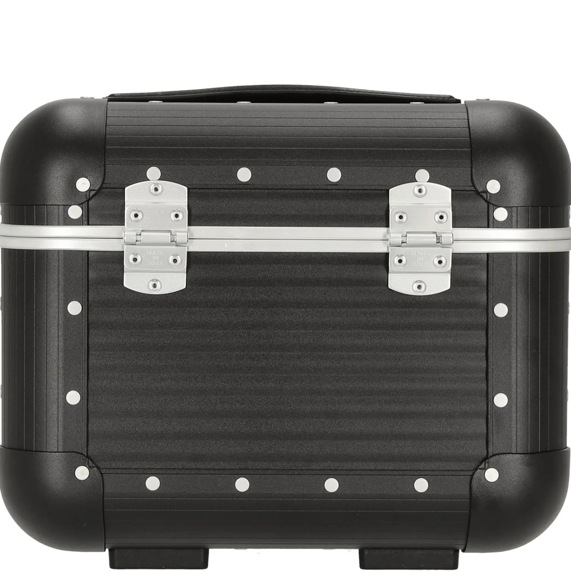 Milano Bank aluminum Vanity Case - Beauty Case 33 cm (caviar black)