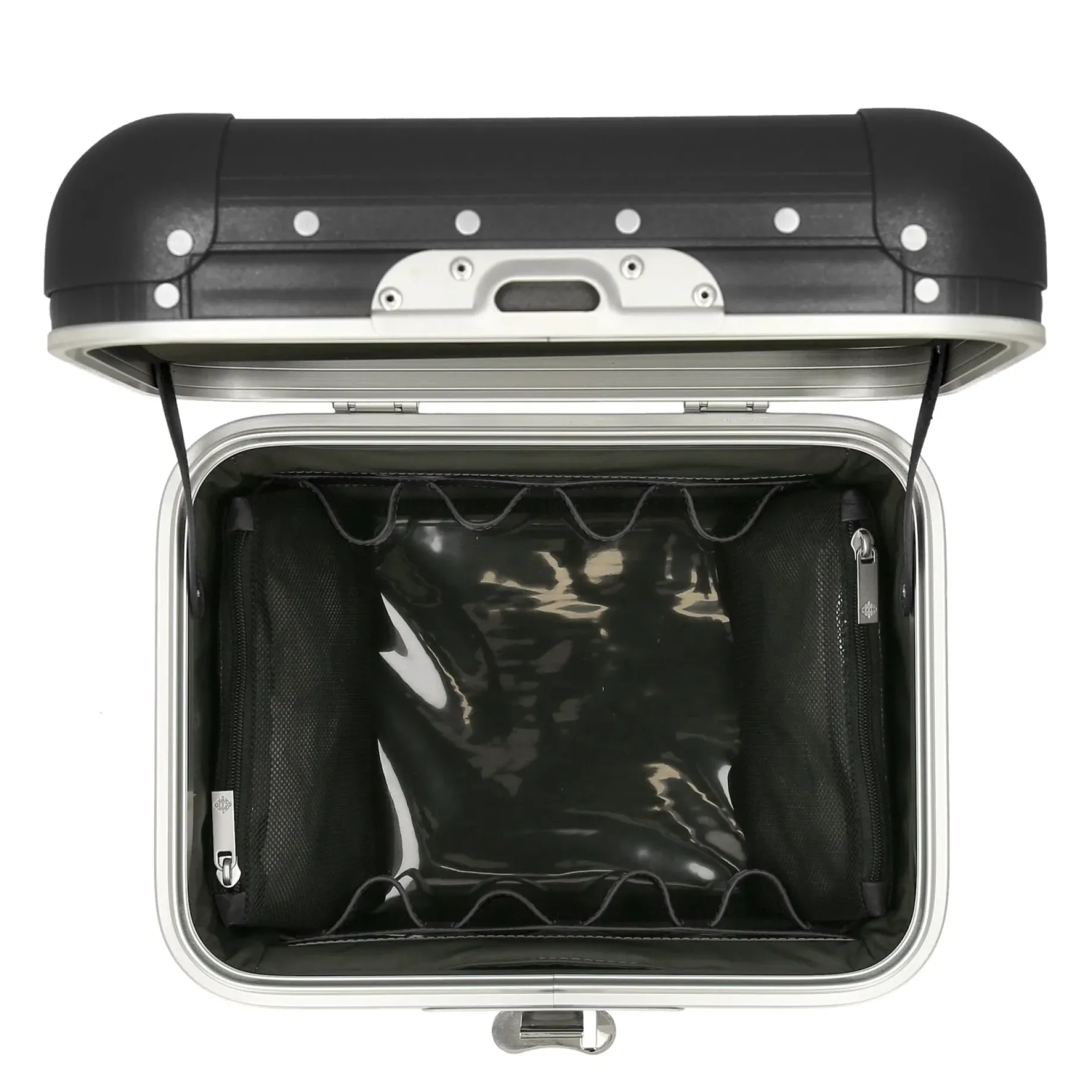 Milano Bank aluminum Vanity Case - Beauty Case 33 cm (caviar black)