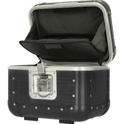 Milano Bank aluminum Vanity Case - Beauty Case 33 cm (caviar black)