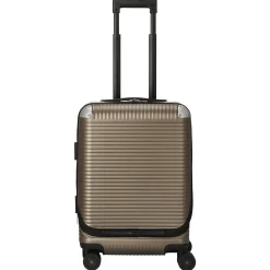 Milano Bank Light Spinner 53 front pocket - 4-Rollen-Kabinentrolley 53 cm (matt almond)