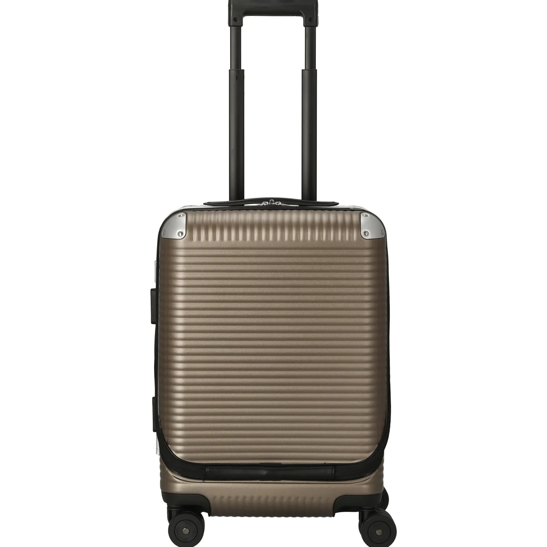 Milano Bank Light Spinner 53 front pocket - 4-Rollen-Kabinentrolley 53 cm (matt almond)