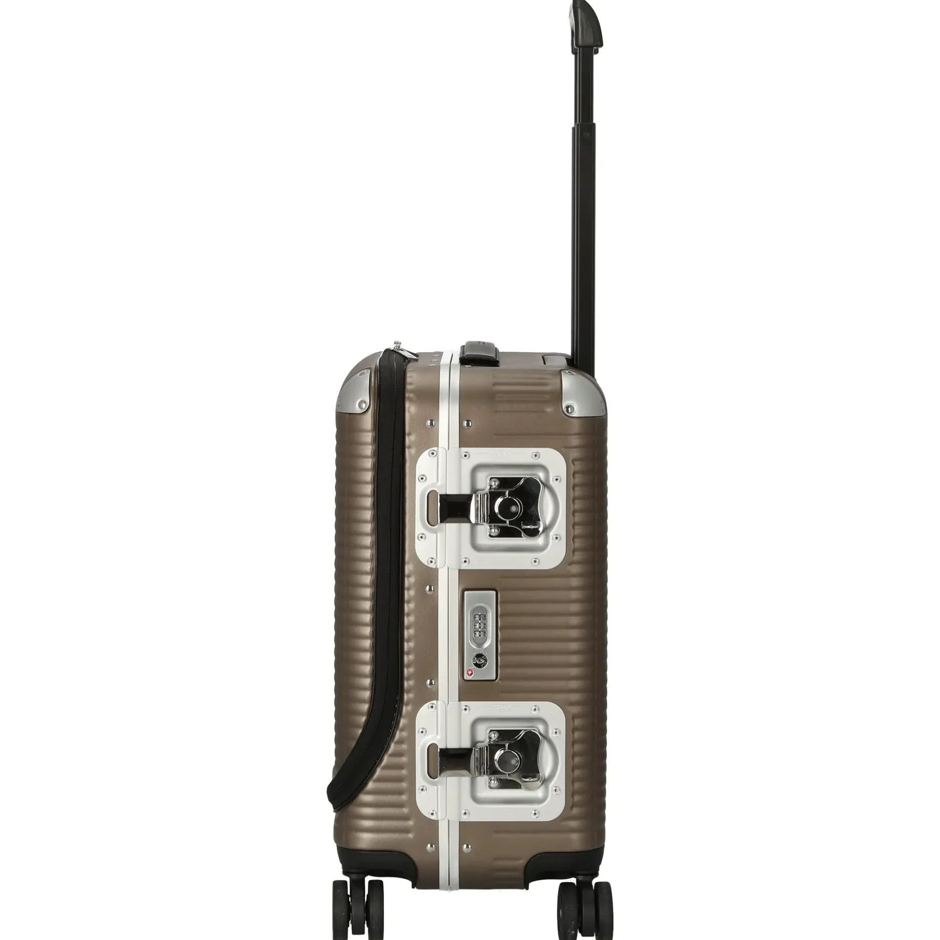 Milano Bank Light Spinner 53 front pocket - 4-Rollen-Kabinentrolley 53 cm (matt almond)
