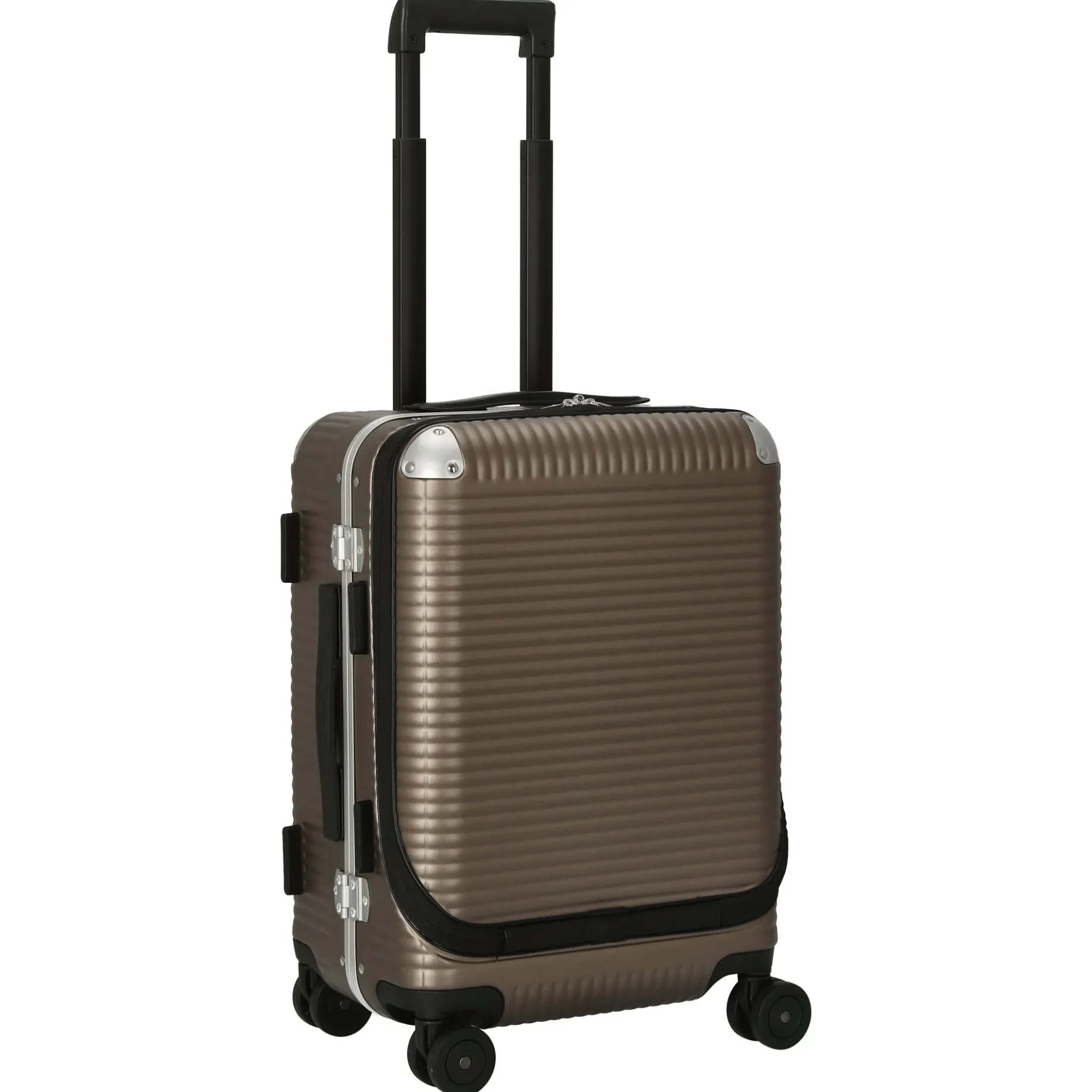 Milano Bank Light Spinner 53 front pocket - 4-Rollen-Kabinentrolley 53 cm (matt almond)