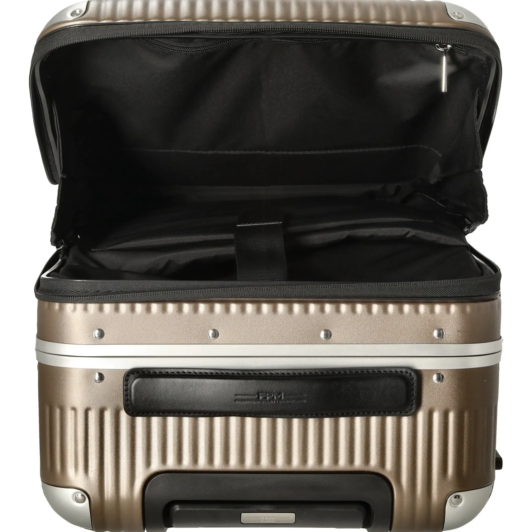 Milano Bank Light Spinner 53 front pocket - 4-Rollen-Kabinentrolley 53 cm (matt almond)