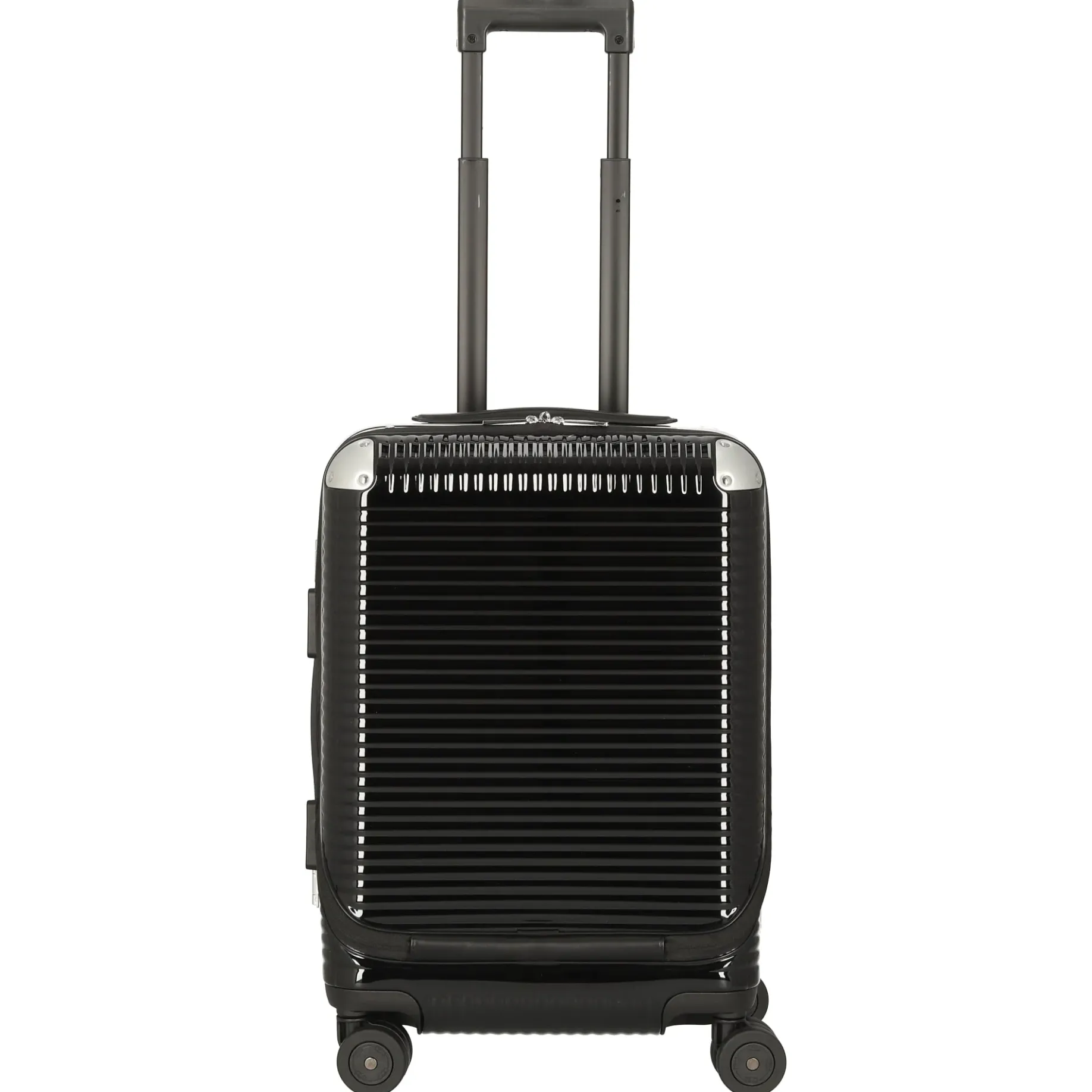 Milano Bank Light Spinner 53 front pocket - 4-Rollen-Kabinentrolley 53 cm (licorice black)