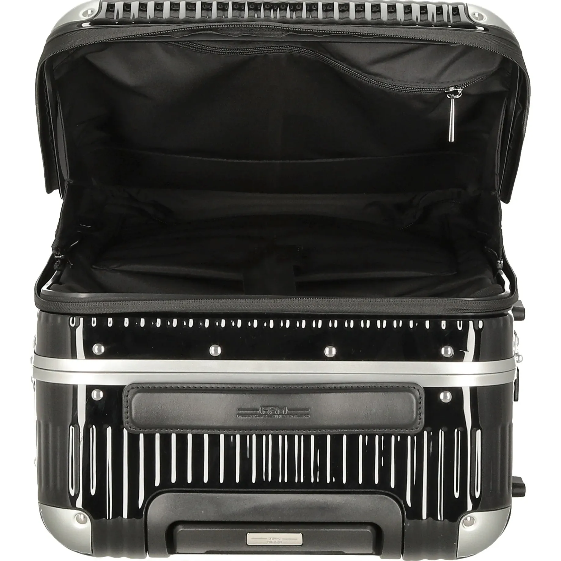 Milano Bank Light Spinner 53 front pocket - 4-Rollen-Kabinentrolley 53 cm (licorice black)