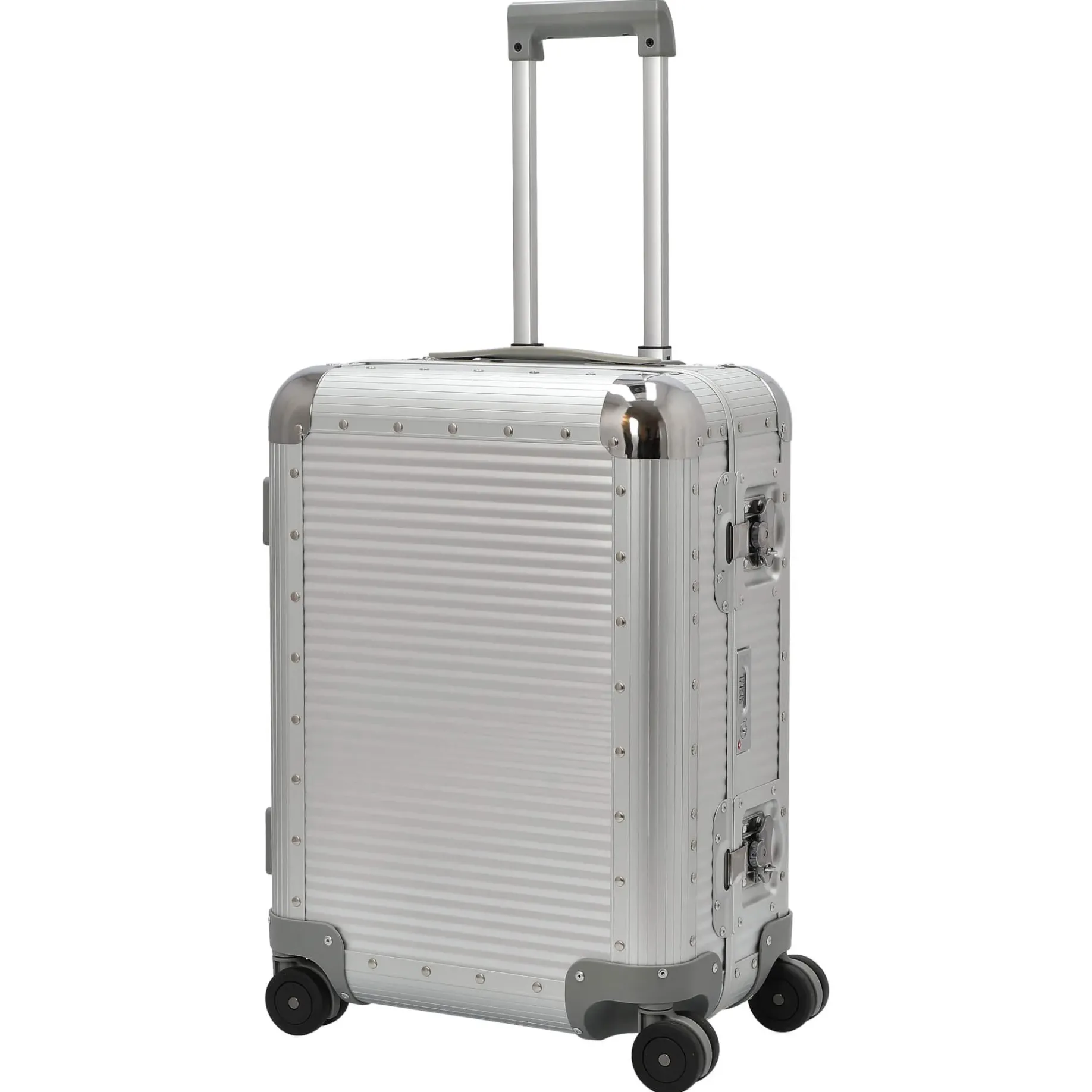 Milano Bank S aluminum Spinner 55 M - 4-Rollen-Kabinentrolley 53 cm (moonlight silver)