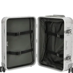 Milano Bank S aluminum Spinner 55 M - 4-Rollen-Kabinentrolley 53 cm (moonlight silver)