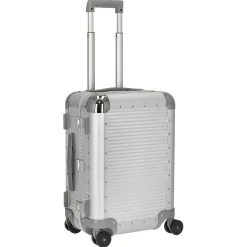 Milano Bank S aluminum Spinner 53 - 4-Rollen-Kabinentrolley 53 cm (moonlight silver)
