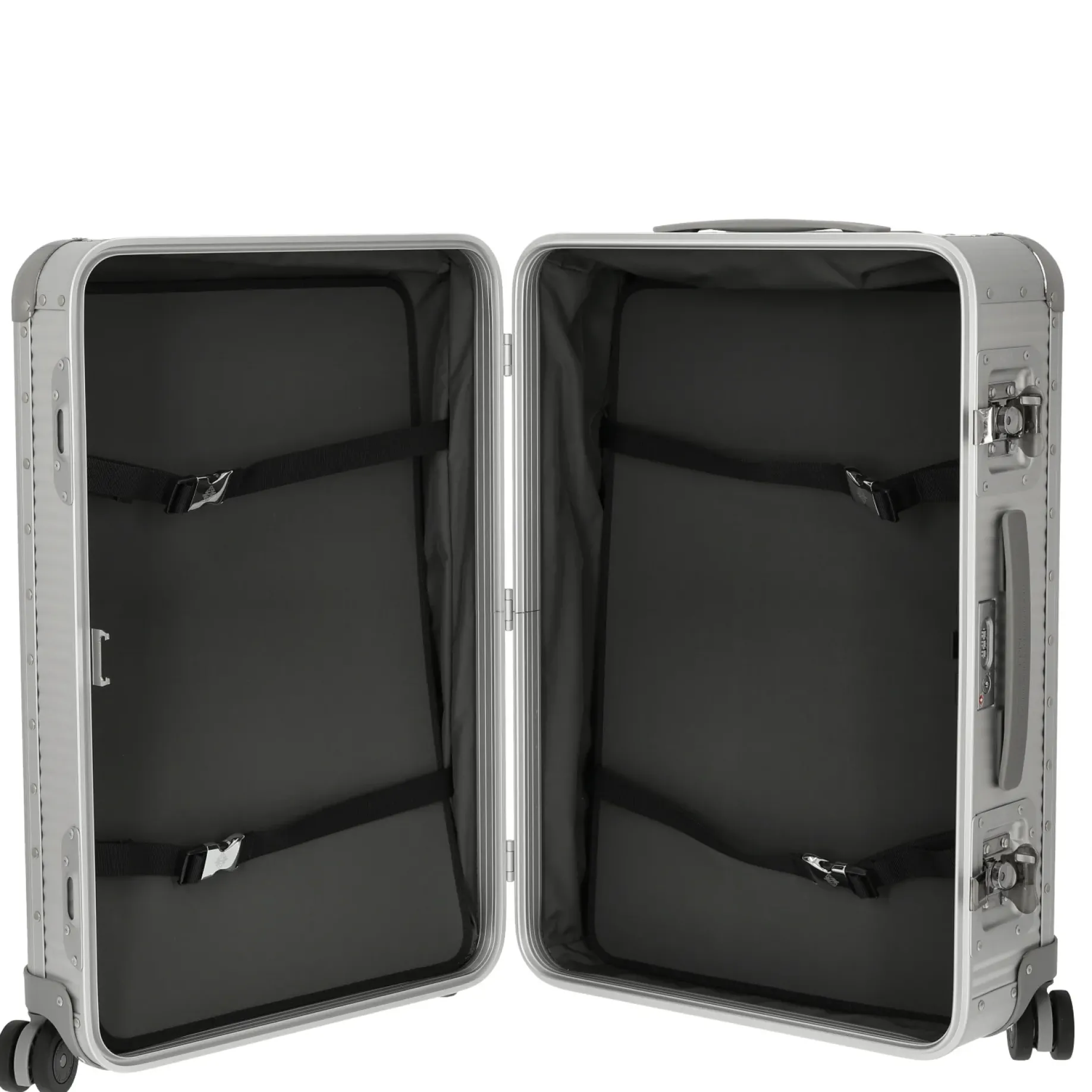 Milano Bank S aluminum Spinner 68 - 4-Rollen-Trolley 66 cm (moonlight silver)