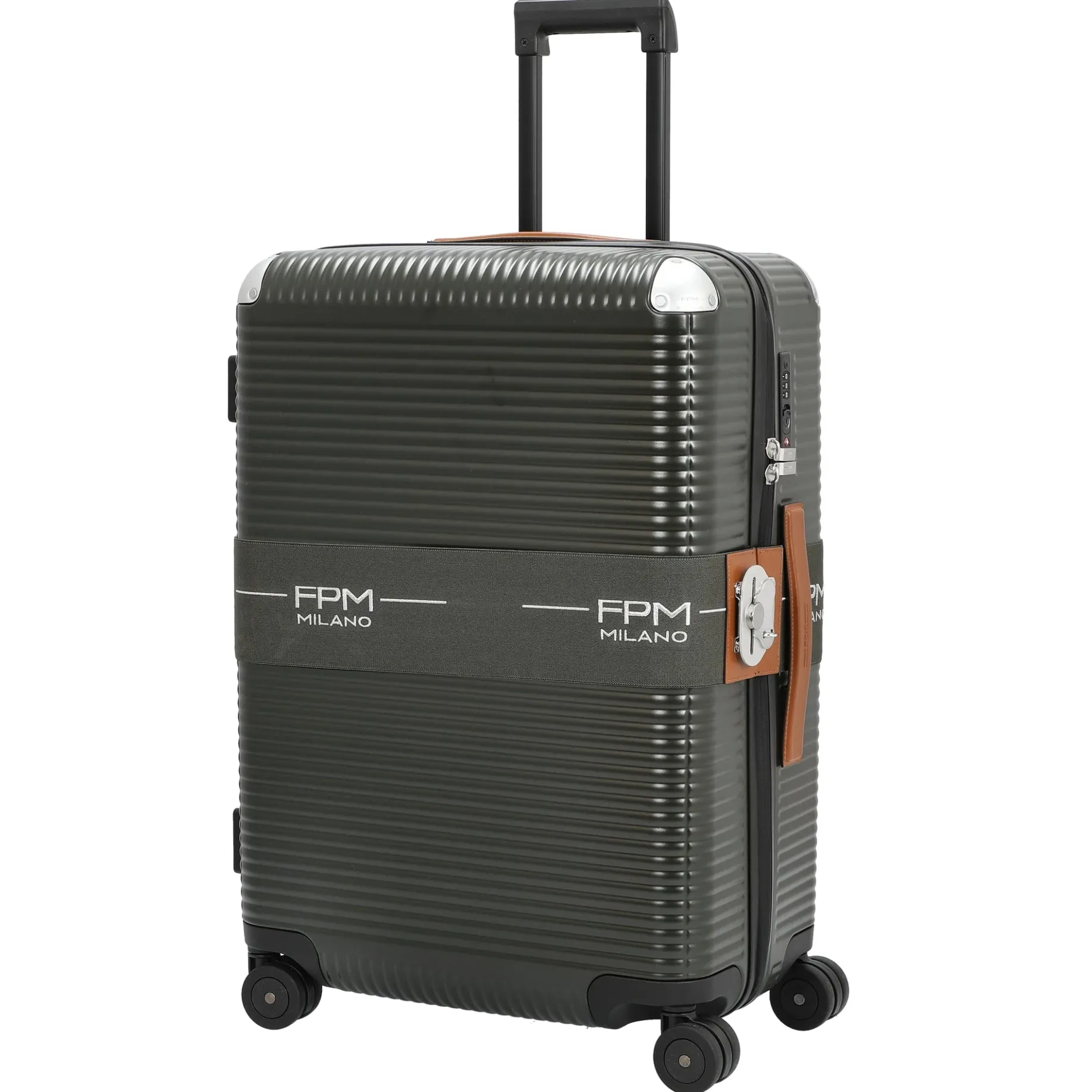 Milano Bank Zip Deluxe Spinner 68 - 4-Rollen-Trolley M 68 cm (moss green)