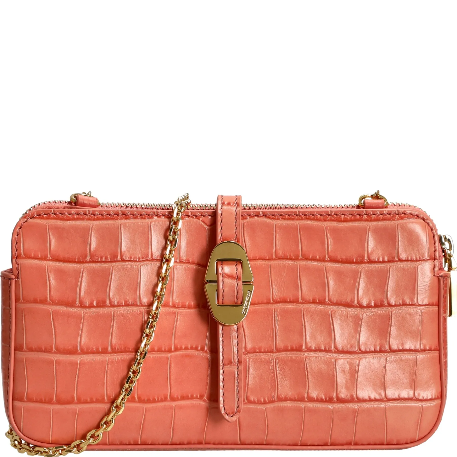 Mini Bag Croco Soft - Umhängetasche 20 cm (geranium)