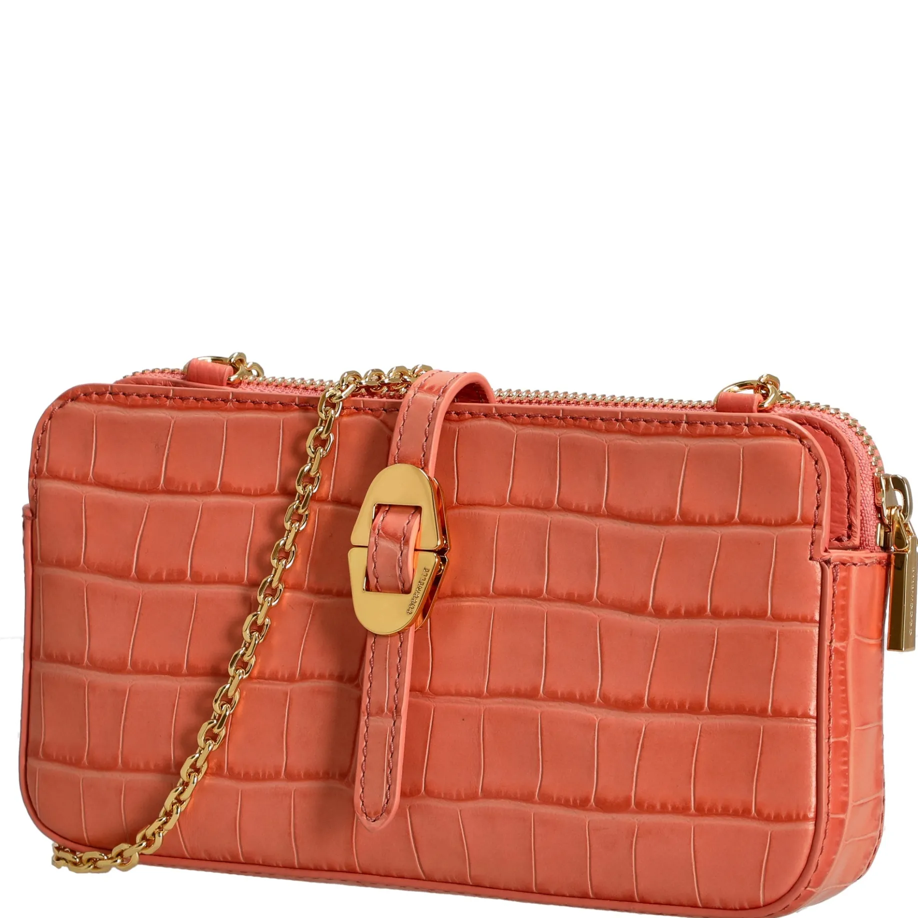 Mini Bag Croco Soft - Umhängetasche 20 cm (geranium)