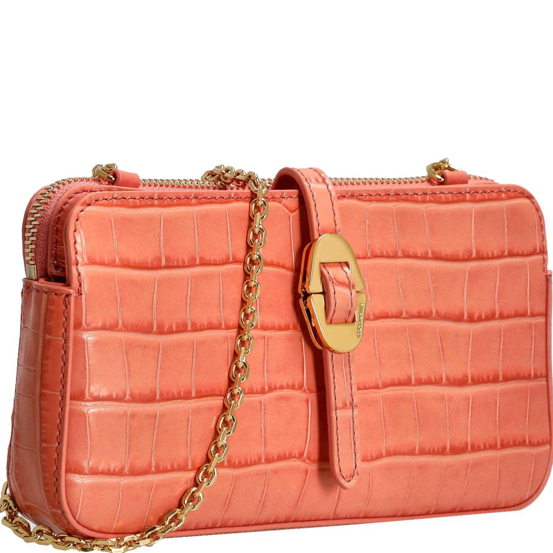Mini Bag Croco Soft - Umhängetasche 20 cm (geranium)