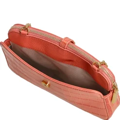 Mini Bag Croco Soft - Umhängetasche 20 cm (geranium)