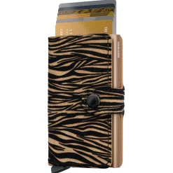 Miniwallet Zebra - Geldbörse 6cc 10.2 cm RFID (beige)