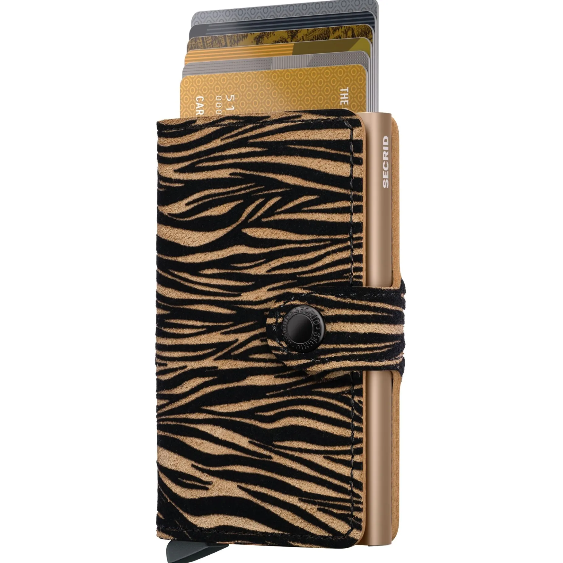 Miniwallet Zebra - Geldbörse 6cc 10.2 cm RFID (beige)