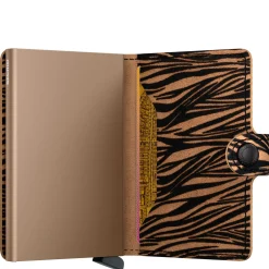 Miniwallet Zebra - Geldbörse 6cc 10.2 cm RFID (beige)