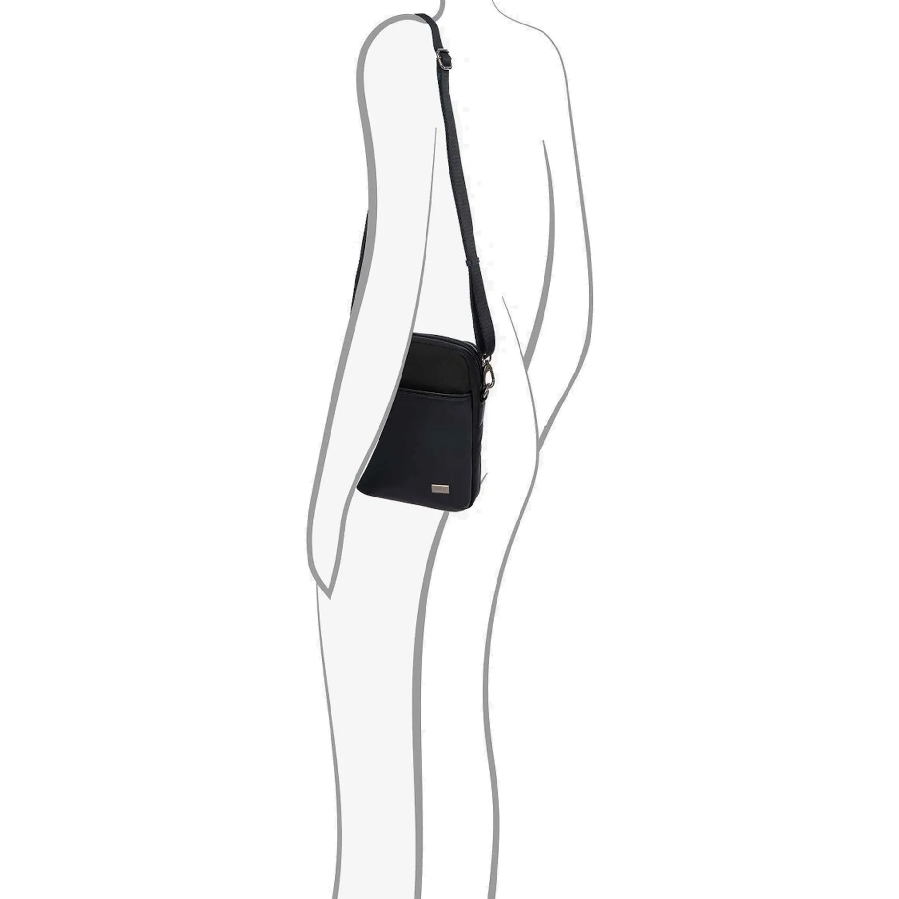 Monza - Schultertasche 28 cm (black)