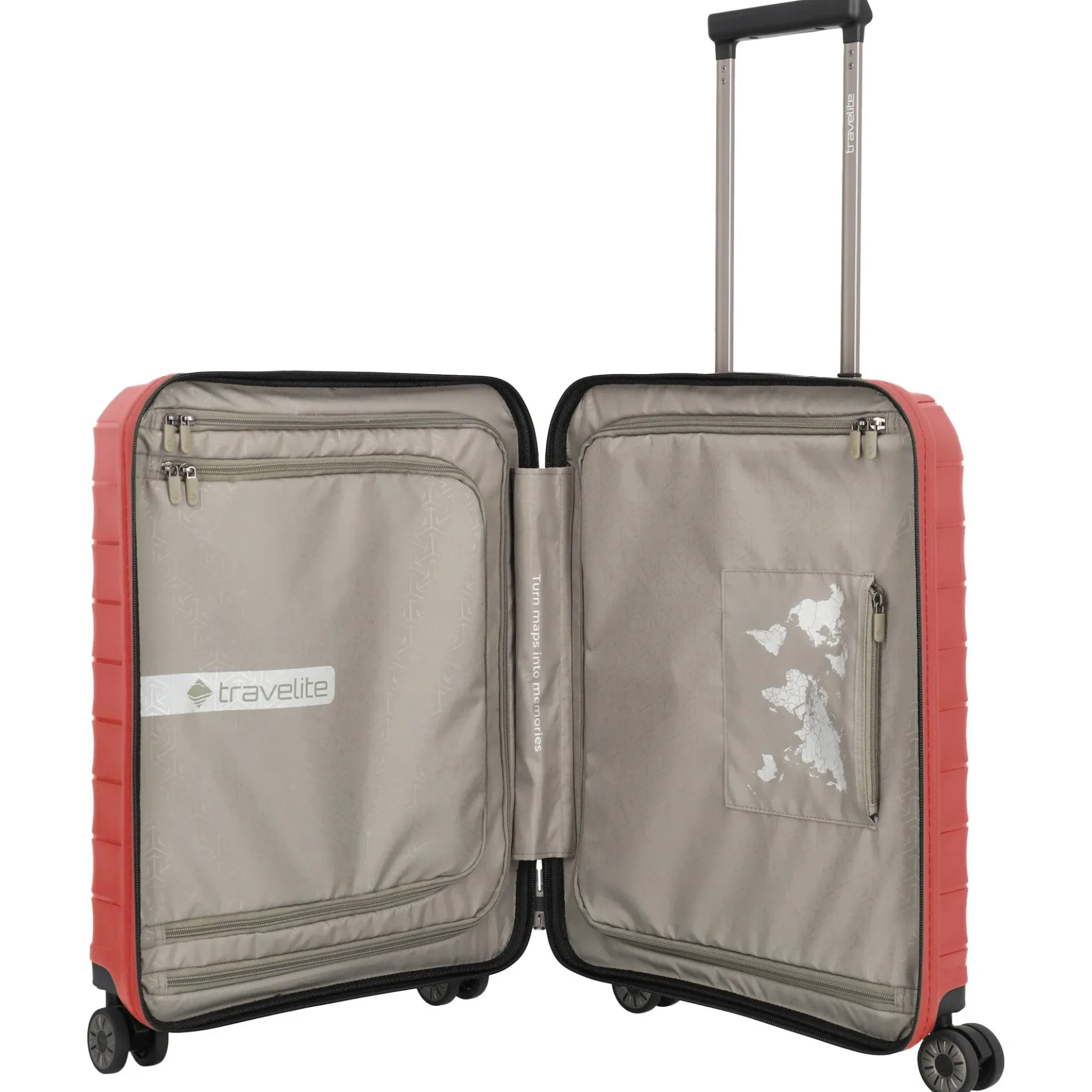 Mooby - 4-Rollen-Kabinentrolley mit Vortasche S 55 cm (rot)