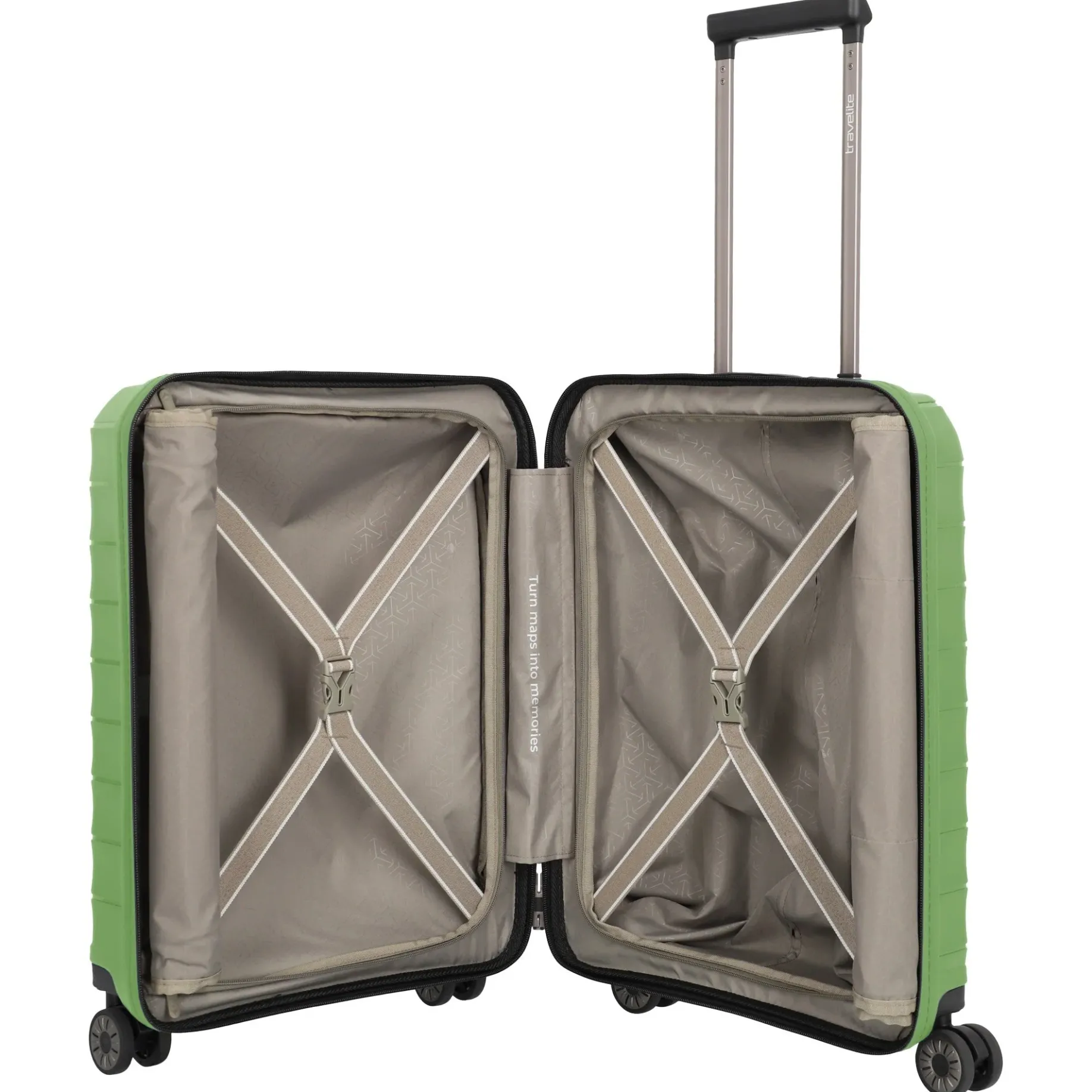 Mooby - 4-Rollen-Kabinentrolley mit Vortasche S 55 cm (grün)