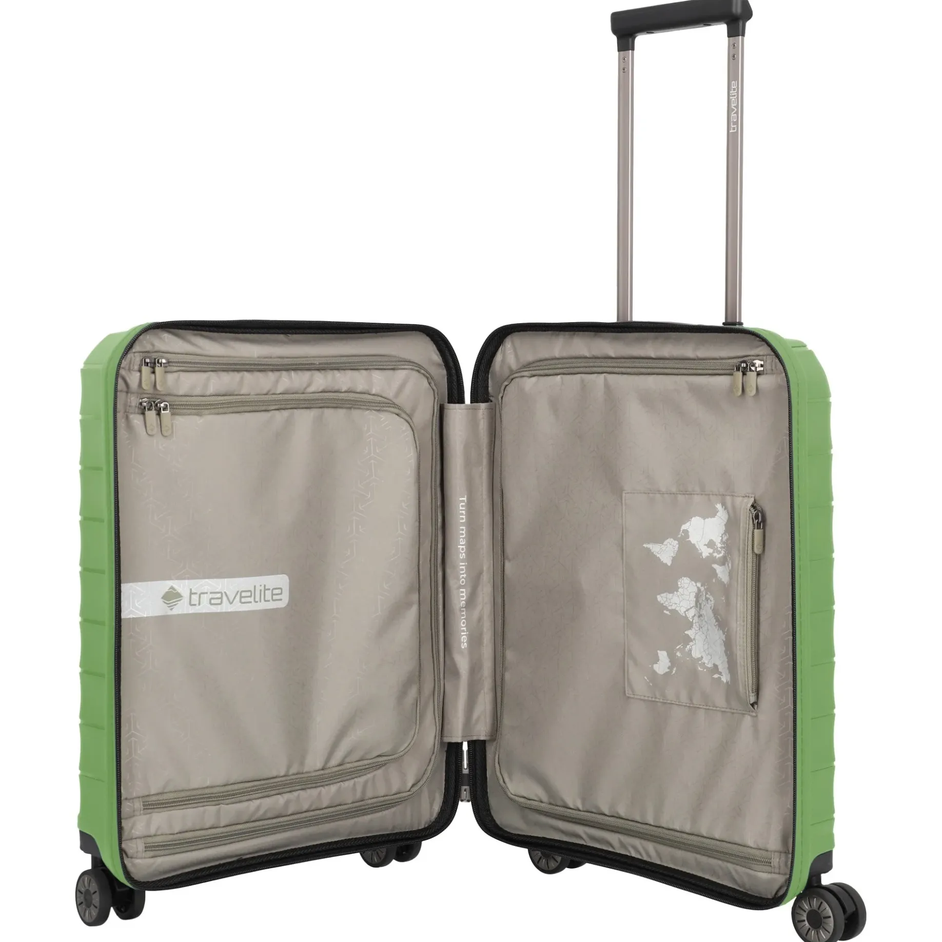 Mooby - 4-Rollen-Kabinentrolley mit Vortasche S 55 cm (grün)