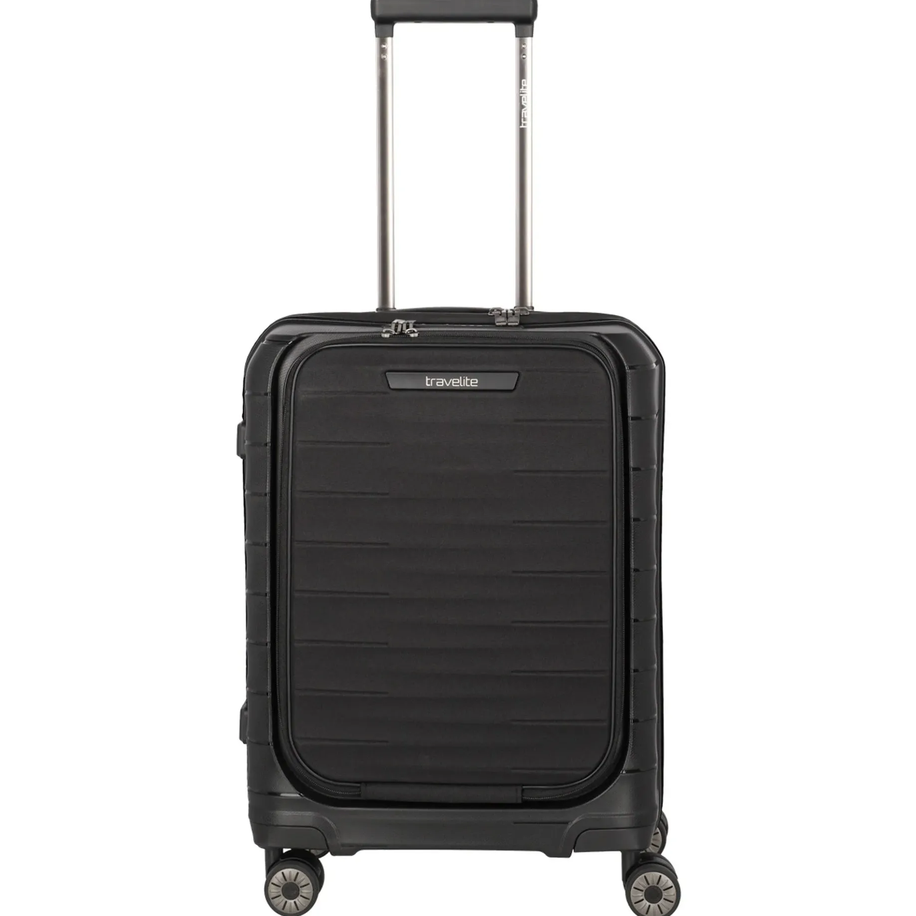 Mooby - 4-Rollen-Kabinentrolley mit Vortasche S 55 cm (black)