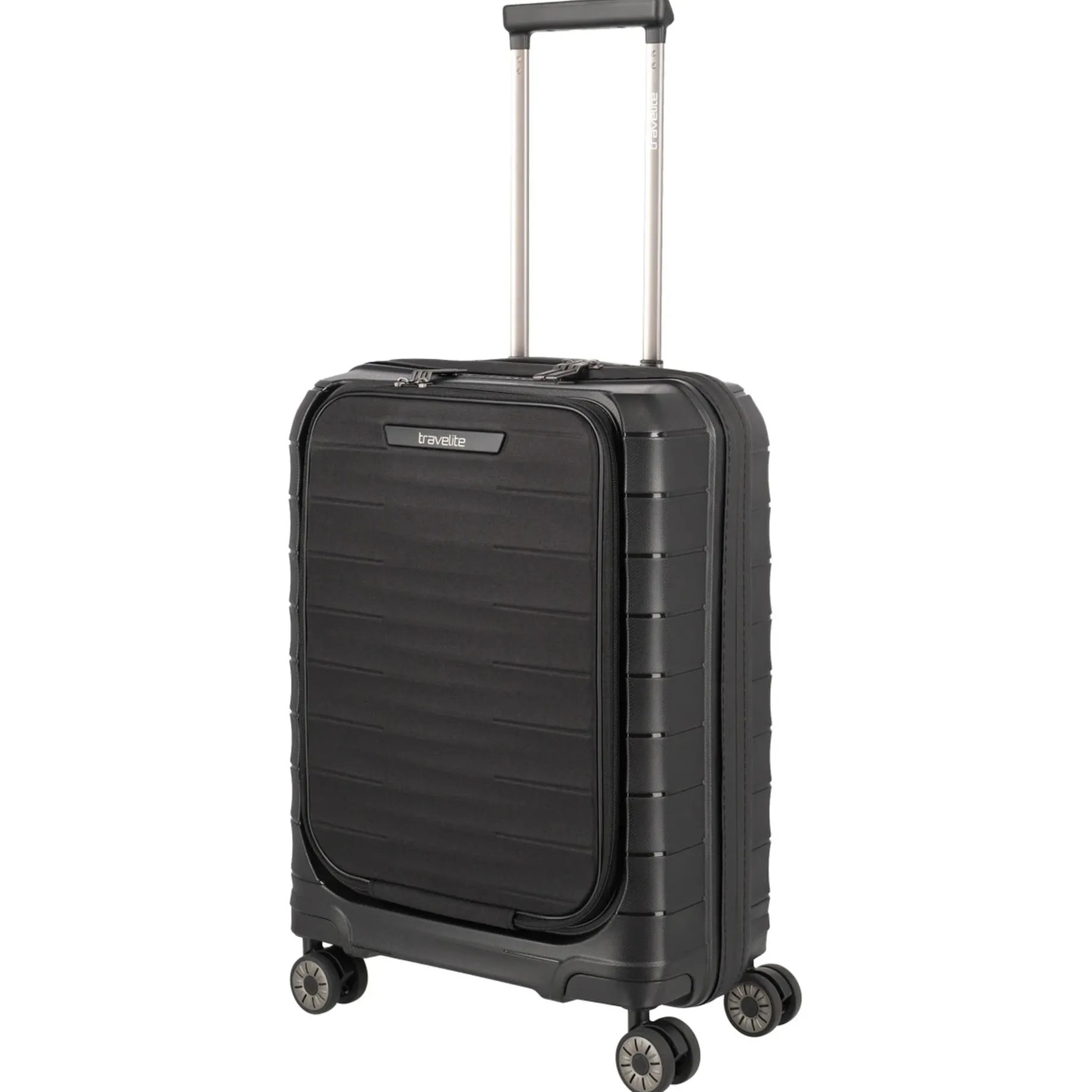 Mooby - 4-Rollen-Kabinentrolley mit Vortasche S 55 cm (black)