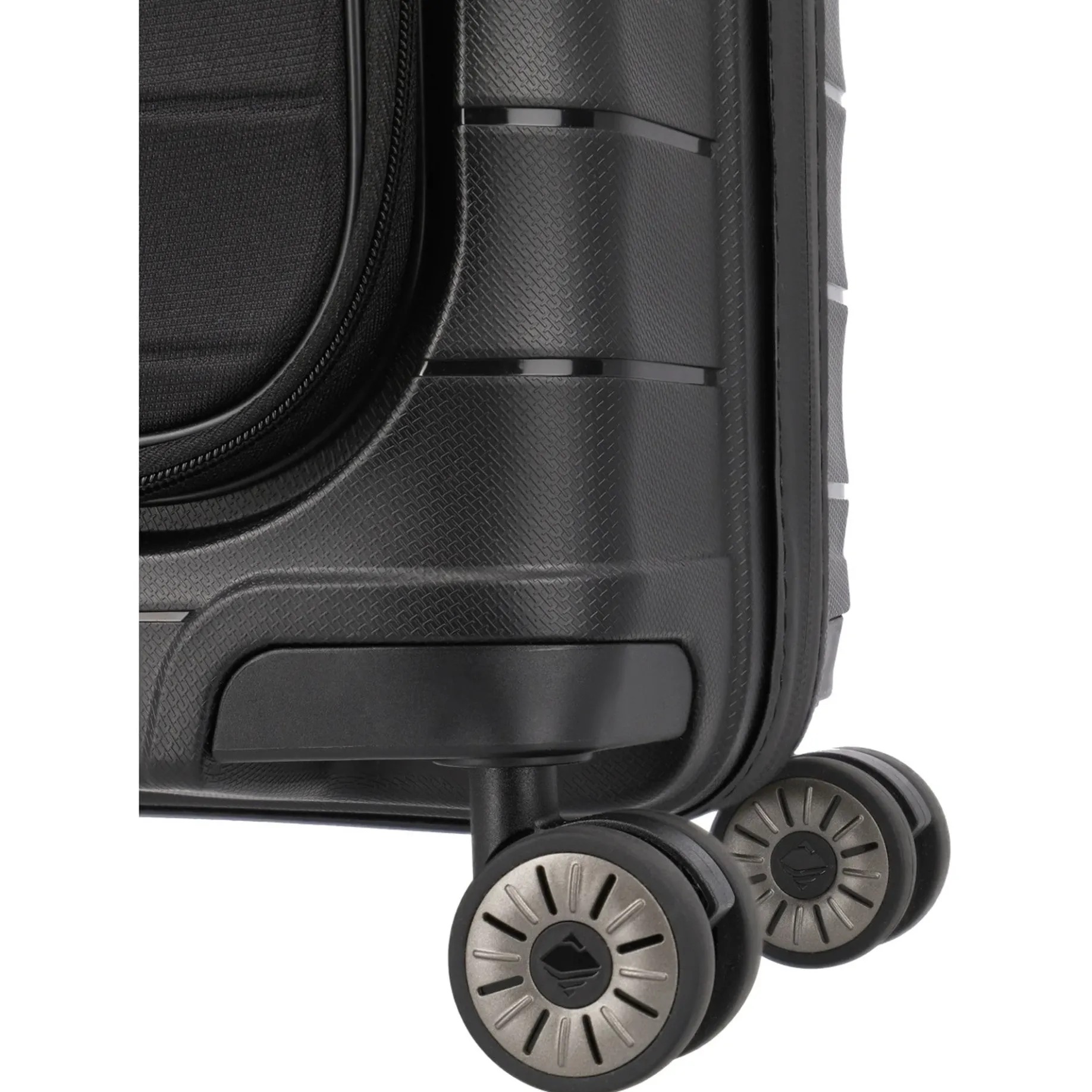 Mooby - 4-Rollen-Kabinentrolley mit Vortasche S 55 cm (black)