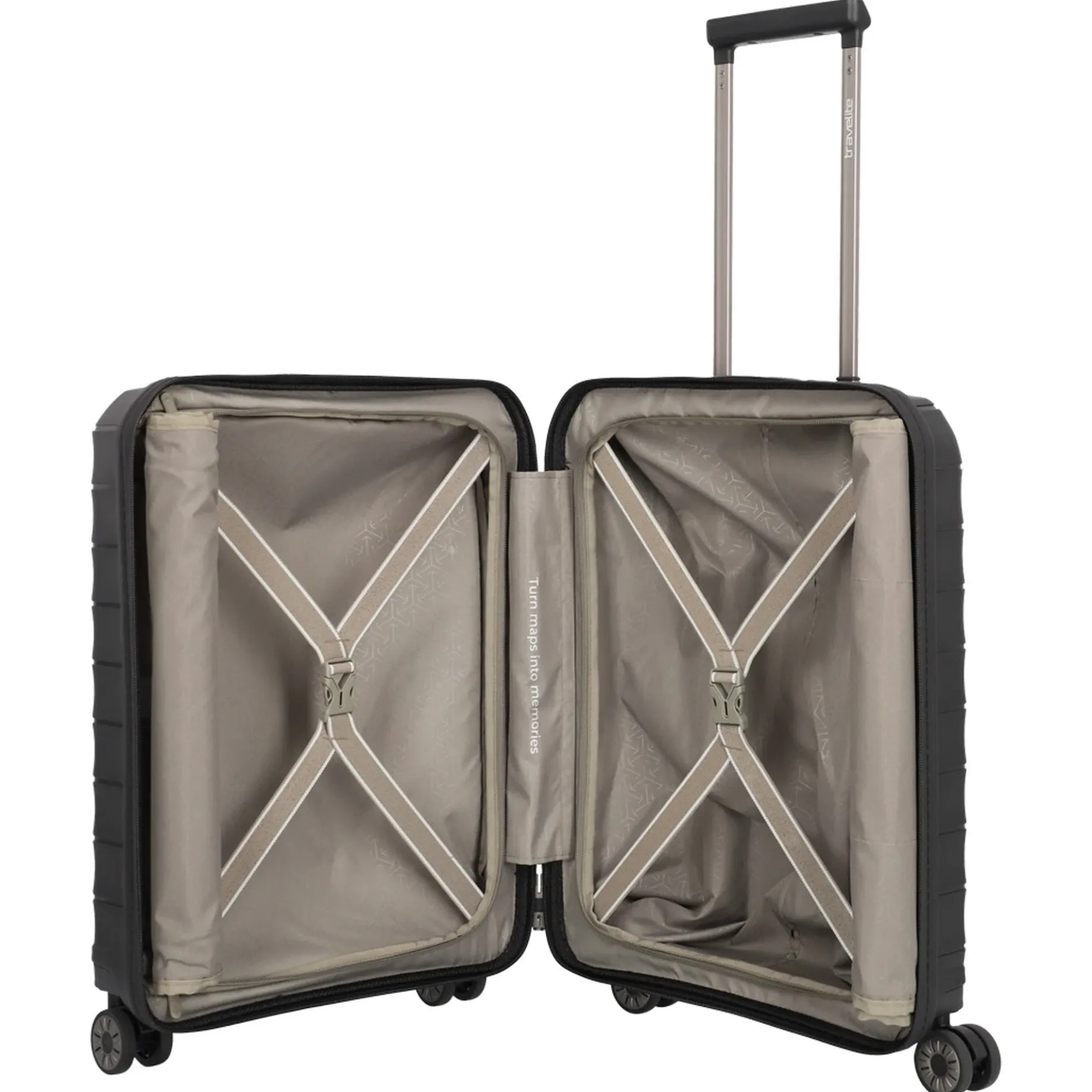 Mooby - 4-Rollen-Kabinentrolley mit Vortasche S 55 cm (black)
