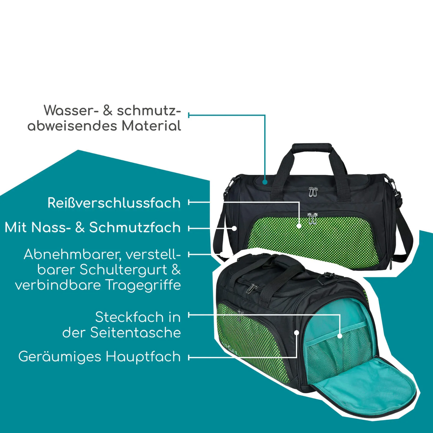MOVE - Sporttasche 43.5 cm (All about Neon)
