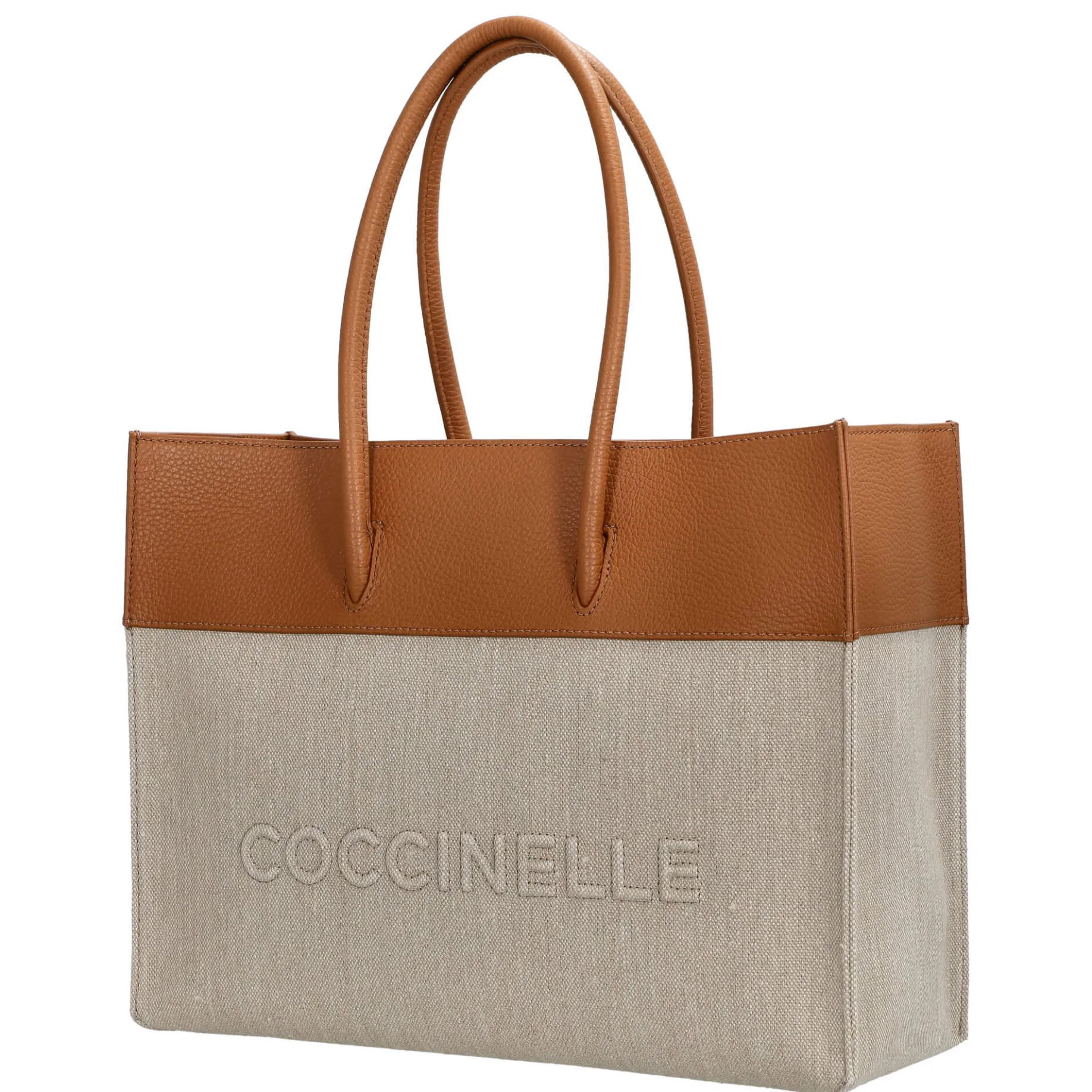 Myrtha Canvas - Umhängetasche 27 cm (natural/cuir)