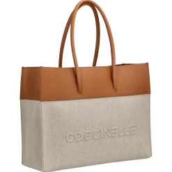 Myrtha Canvas - Umhängetasche 27 cm (natural/cuir)